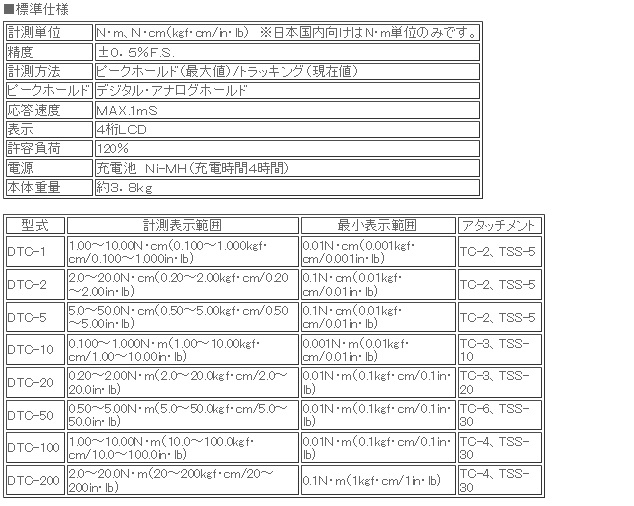 日本ATTONIC亚通力DTC-200电批扭力测试仪