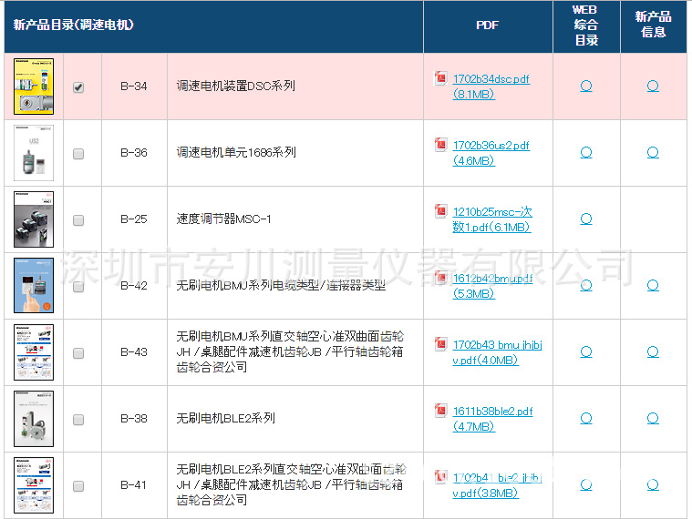 供应日本ORIENTALMORTOR东方马达B-17无刷电机单元BLE系列