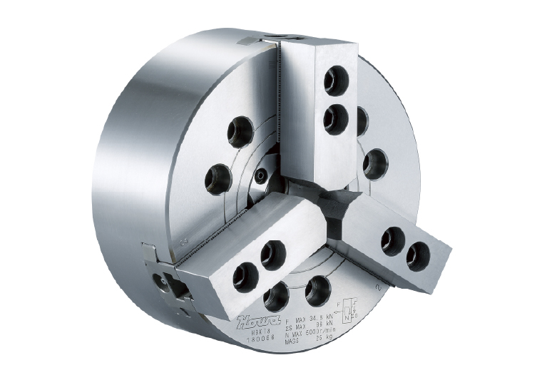 日本进口howa楔形三爪大空心卡盘 H3KT